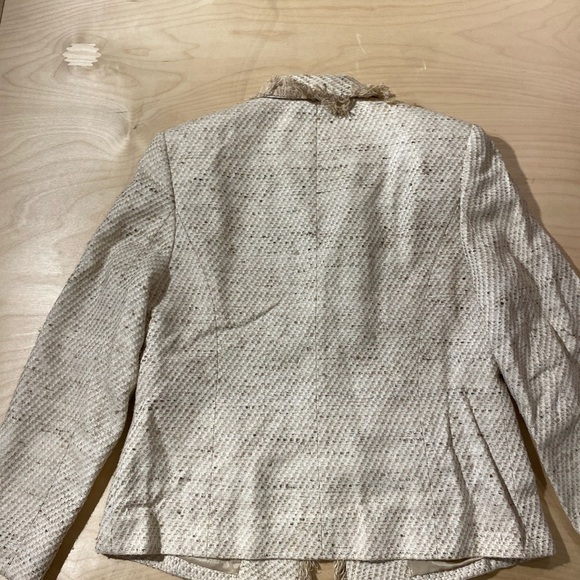 Ann May 100% Woven Silk Blazer size 10 (BT) - Picture 11 of 13